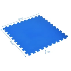 Kinder Puzzlematte aus Schaumstoff Bunte Spielmatte mit 12 ineinandergreifenden Puzzleteilen