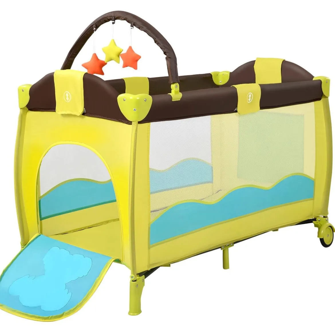 Kinderreisebett Babybett Wiege Inkl. Matratze und Zubehör