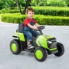Kinder Rutsch-Traktor Elektrofahrzeug mit abnehmbaren Anhänger & Fernbedienung Rutschauto Grün