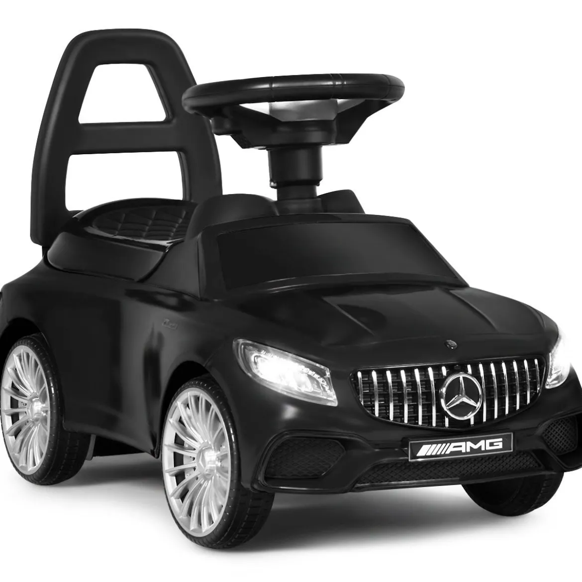 Kinder Rutsch- und Schiebe- Auto Lizenziertes Mercedes Benz Aufsitzauto 68 x 31,5 x 42,5 cm Schwarz
