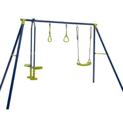 Kinderschaukel 3-in-1-Schaukelständer aus Metall 278 x 142 x 177 cm