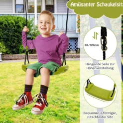 Kinderschaukel 3-in-1-Schaukelständer aus Metall 278 x 142 x 177 cm