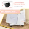 Kinder Schmuckschrank 3 in 1 Spiegelschrank 360°drehbarSchmuckregal mit Ganzkörperspiegel Weiß