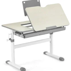 Kinderschreibtisch 51-73cm Höhenverstellbar Schülerschreibtisch mit neigbarer Tischplatte