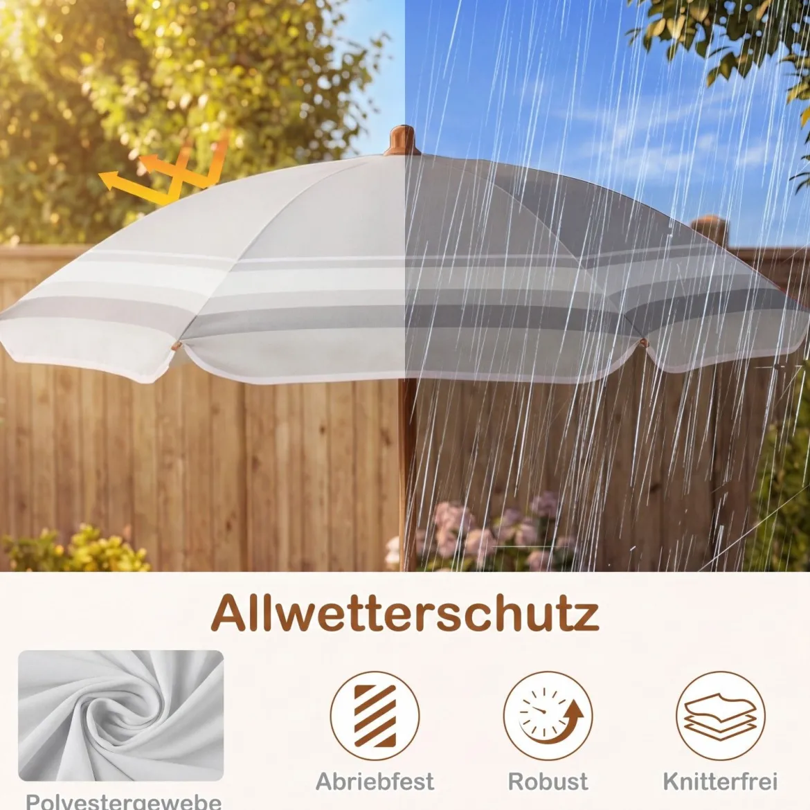 Kindersitzgruppe mit Höhenverstellbarem Sonnenschirm 4 TLG. Kindersitzgarnitur mit Tisch & 2 Klappstühlen