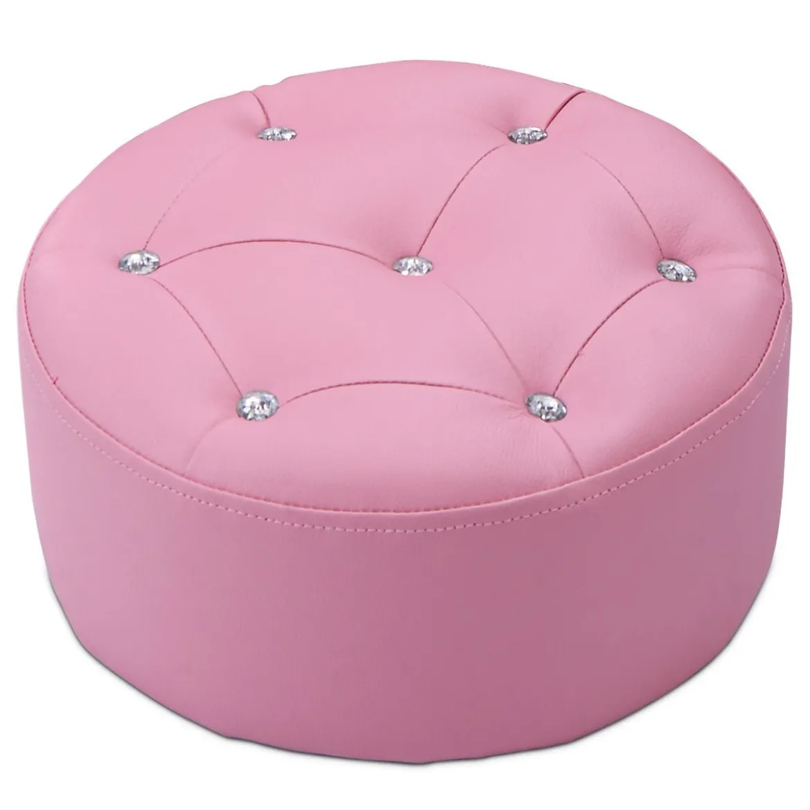 Kindersofa Kindersessel Kindercouch mit Ottomane Rosa 58 x 40,5 x 49 cm