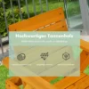 Kinder Sonnenliege mit Sonnenschirm Kinderliege Holz 92 x 49 x 106 cm Gelb + Weiß