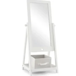 Kinderspiegel aus Holz Freistehender Schminkspiegel in voller Länge 45 x 40 x 112 cm