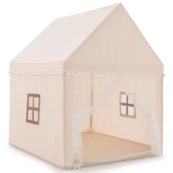 Kinderspielhaus Kinderzelt Spielhaus Prinzess Prinzessin 120 x 105 x 140 cm Beige+Braun