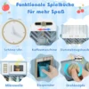 Kinder Spielküche mit Kaffeemaschine & Eiswürfelspender Holz Kinderküche Puppenküche Blau
