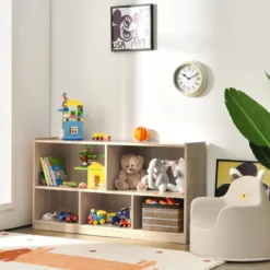 Kinder Spielzeugschrank aus Holz Kinderregal Bücherregal 111 x 30 x 61,5 cm