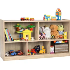 Kinder Spielzeugschrank aus Holz Kinderregal Bücherregal 111 x 30 x 61,5 cm