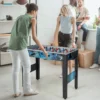 Kinder Tischkicker mit 2 Fußbällen & 18 Spielern Holz Kickertisch Tischfussball Fußballtisch