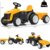 Kinder Traktor 2-Gang 6V Aufsitztraktor Kinderfahrzeug Elektroauto Gelb