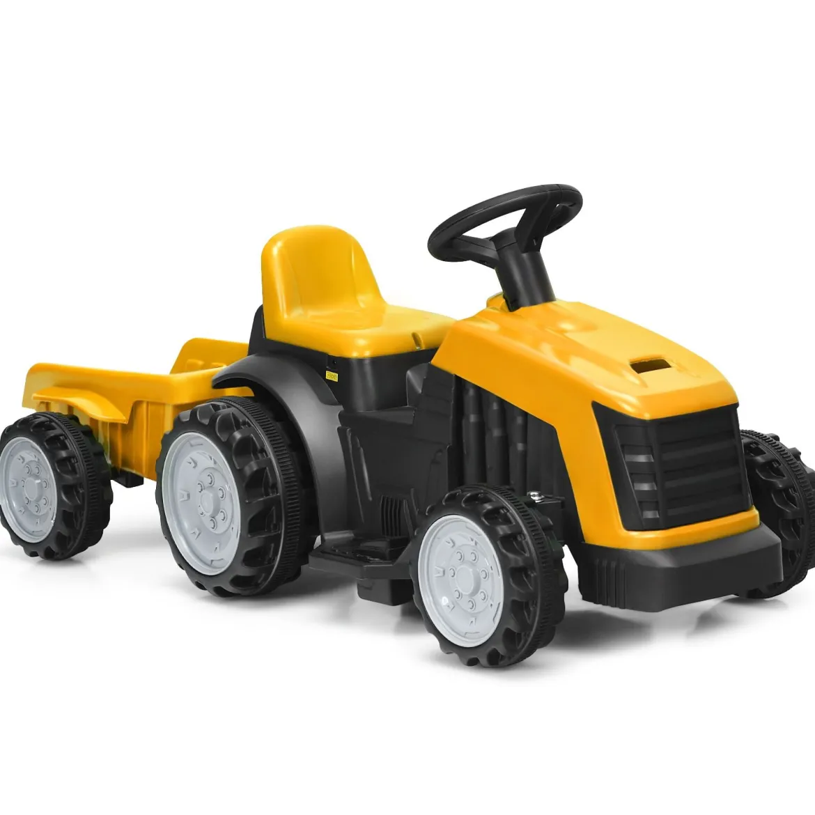 Kinder Traktor 2-Gang 6V Aufsitztraktor Kinderfahrzeug Elektroauto Gelb
