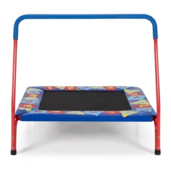 Kinder-Trampolin Mini Trampolin Fitness Trampolin mit Griff 95,5 x 99 x 87,5 cm Blau