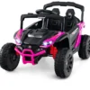 Kinder 12V Elektroauto mit Fernbedienung Elektrischer UTV-Truck Kinderauto Kinderfahrzeug Rosa