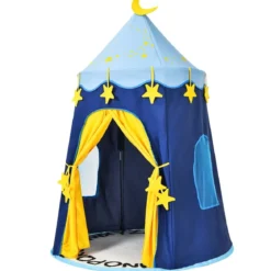 Kinderzelt Tragbares Spielzelt für Kinder 108 x 158 cm Blau