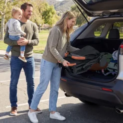 Klappbare Kinderwagen mit Regenschutz & Verstellbarem Rückenlehne & Fußstütze Reisebuggy Grau
