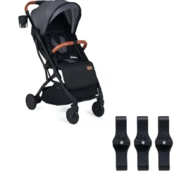 Klappbare Kinderwagen mit Regenschutz & Verstellbarem Rückenlehne & Verdeck+Verbindungsstücke