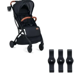 Klappbare Kinderwagen mit Regenschutz & Verstellbarem Rückenlehne & Verdeck+Verbindungsstücke
