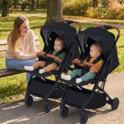 Klappbare Kinderwagen mit Regenschutz & Verstellbarem Rückenlehne & Verdeck+Verbindungsstücke