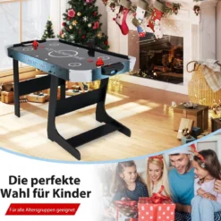 Klappbarer Airhockey Tisch mit LED-Anzeige & 12V-Motor Elektrischer Lufthockey Tisch