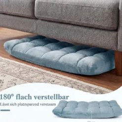 Klappbarer Bodenstuhl Bodensessel mit Verstellbarer Rückenlehne & Hochdichtem Schaumstoff Farbe wählbar