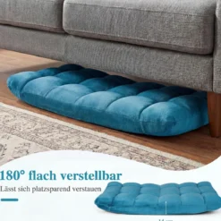 Klappbarer Bodenstuhl Bodensessel mit Verstellbarer Rückenlehne & Hochdichtem Schaumstoff Farbe wählbar