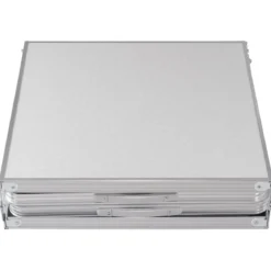 klappbarer Campingrtisch Aluminium Klapptisch 240 x 60 cm Picknicktisch Gartentisch für Indoor- und Outdoor Silber