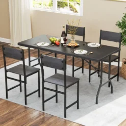 Klappbarer Campingtisch mit HDPE-Tischplatte & Tragegriff Gartentisch Klapptisch 152 x 70 cm