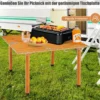Klappbarer Campingtisch mit Tragetasche für Strand Picknicks & Angelausflüge Natur