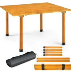 Klappbarer Campingtisch mit Tragetasche für Strand Picknicks & Angelausflüge Natur