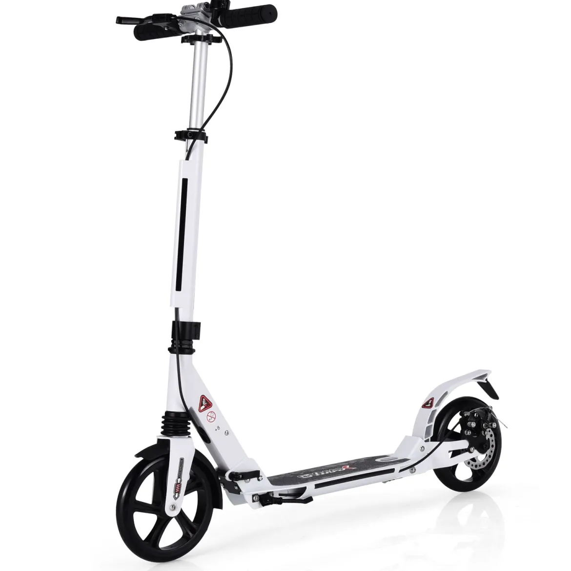 Klappbarer Kickscooter mit Klingel & Ständer Höhenverstellbarer Scooter Roller Tretroller