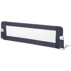 Klappbares Bettgitter mit Verstellbarer & EIN-klick-Faltung Gurte Bettschutzgitter 150 x 42cm