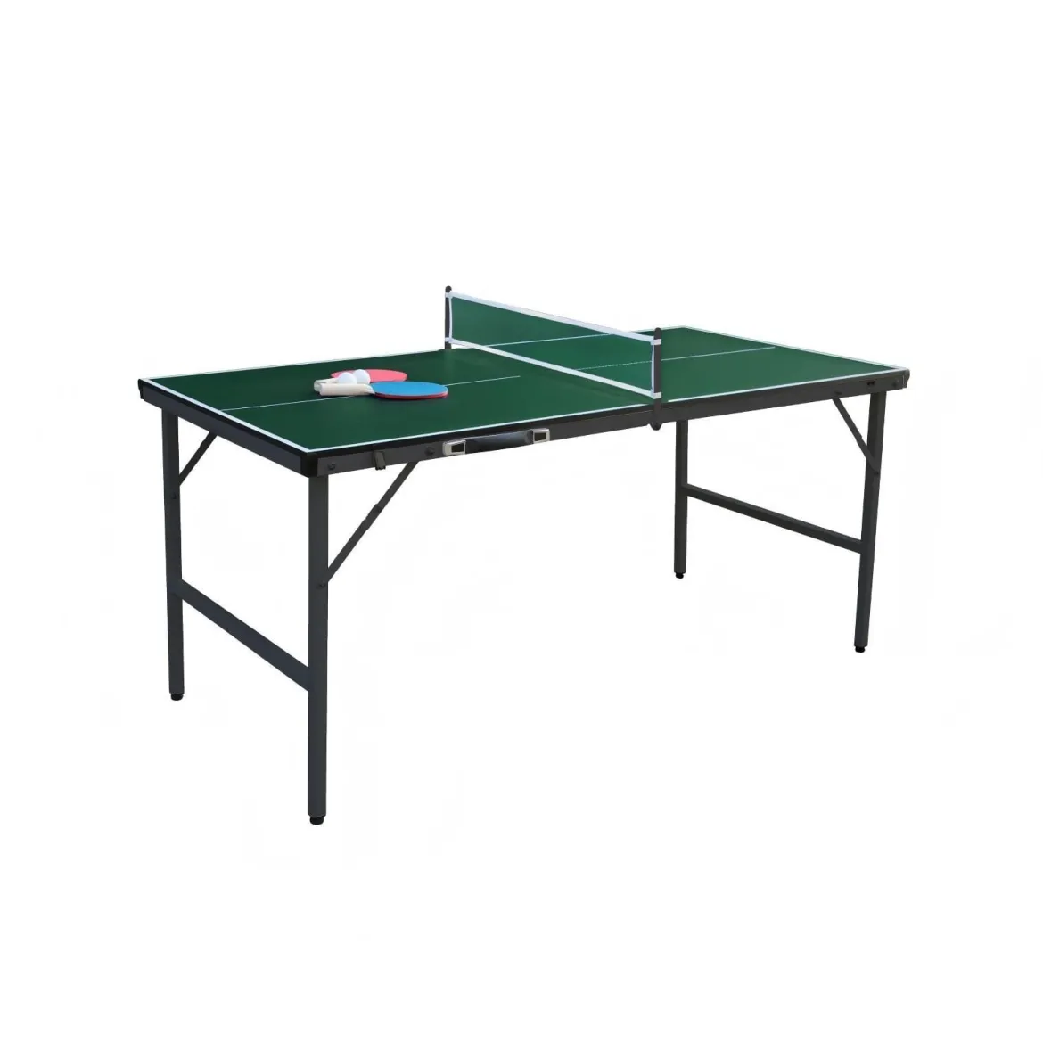Klappbare Tischtennisplatte mit Netz & 2 Schlägern & Bällen Ping Pong Tisch Schwarz/Blau/Grün