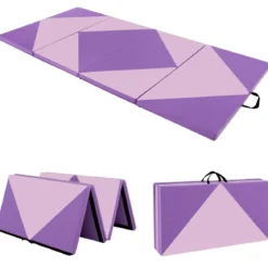Klappbare Weichbodenmatte Tragbar Gymnastikmatte Yogamatte 240 x 117 x 5 cm