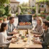 Klappgrill Outdoor Tragbarer Holzkohlegrill Camping Grill aus Metall 62 x 43,5 x 41,5 cm