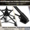 Klapphocker faltbar 360° drehbarer Campinghocker Falthocker mit Anti-Sink-Füßen & Tragetasche Tarnung