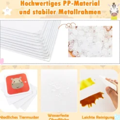 Kleiderschrank für Kinder mit 8 Würfeln & Hängebereich einfache Montage Weiß