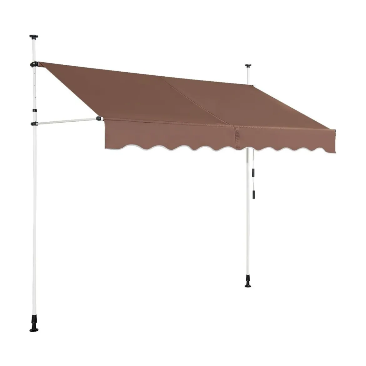 Klemmmarkise 350 cm breit Balkonmarkise ohne Bohren UV-beständig höhenverstellbar