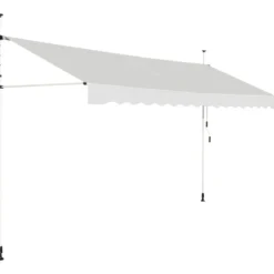 Klemmmarkise 400 cm breit Balkonmarkise ohne Bohren UV-beständig höhenverstellbar
