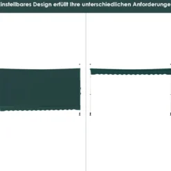 Klemmmarkise 400 cm breit Balkonmarkise ohne Bohren UV-beständig höhenverstellbar