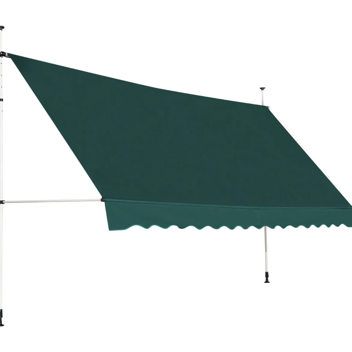 Klemmmarkise 400 cm breit Balkonmarkise ohne Bohren UV-beständig höhenverstellbar