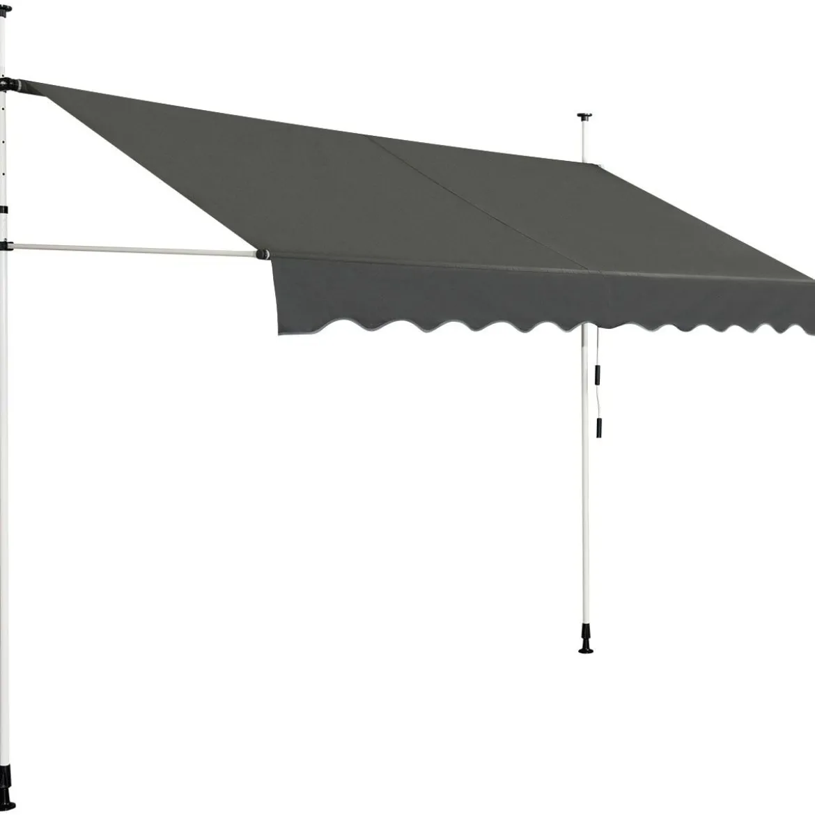 Klemmmarkise 300 cm breit Balkonmarkise ohne Bohren UV-beständig höhenverstellbar