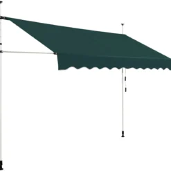 Klemmmarkise 300 cm breit Balkonmarkise ohne Bohren UV-beständig höhenverstellbar