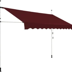 Klemmmarkise 300 cm breit Balkonmarkise ohne Bohren UV-beständig höhenverstellbar