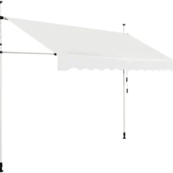Klemmmarkise 300 cm breit Balkonmarkise ohne Bohren UV-beständig höhenverstellbar