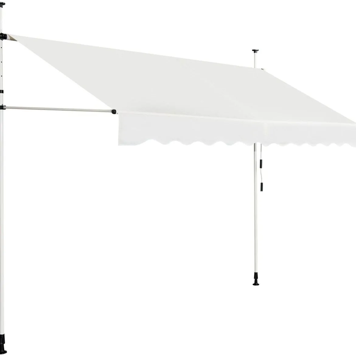 Klemmmarkise 300 cm breit Balkonmarkise ohne Bohren UV-beständig höhenverstellbar