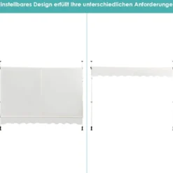 Klemmmarkise 300 cm breit Balkonmarkise ohne Bohren UV-beständig höhenverstellbar